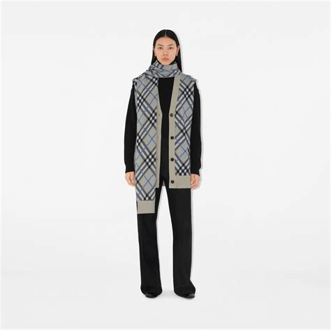 burberry quilted cape|Check Wool Mohair Blend Cape in Lichen .